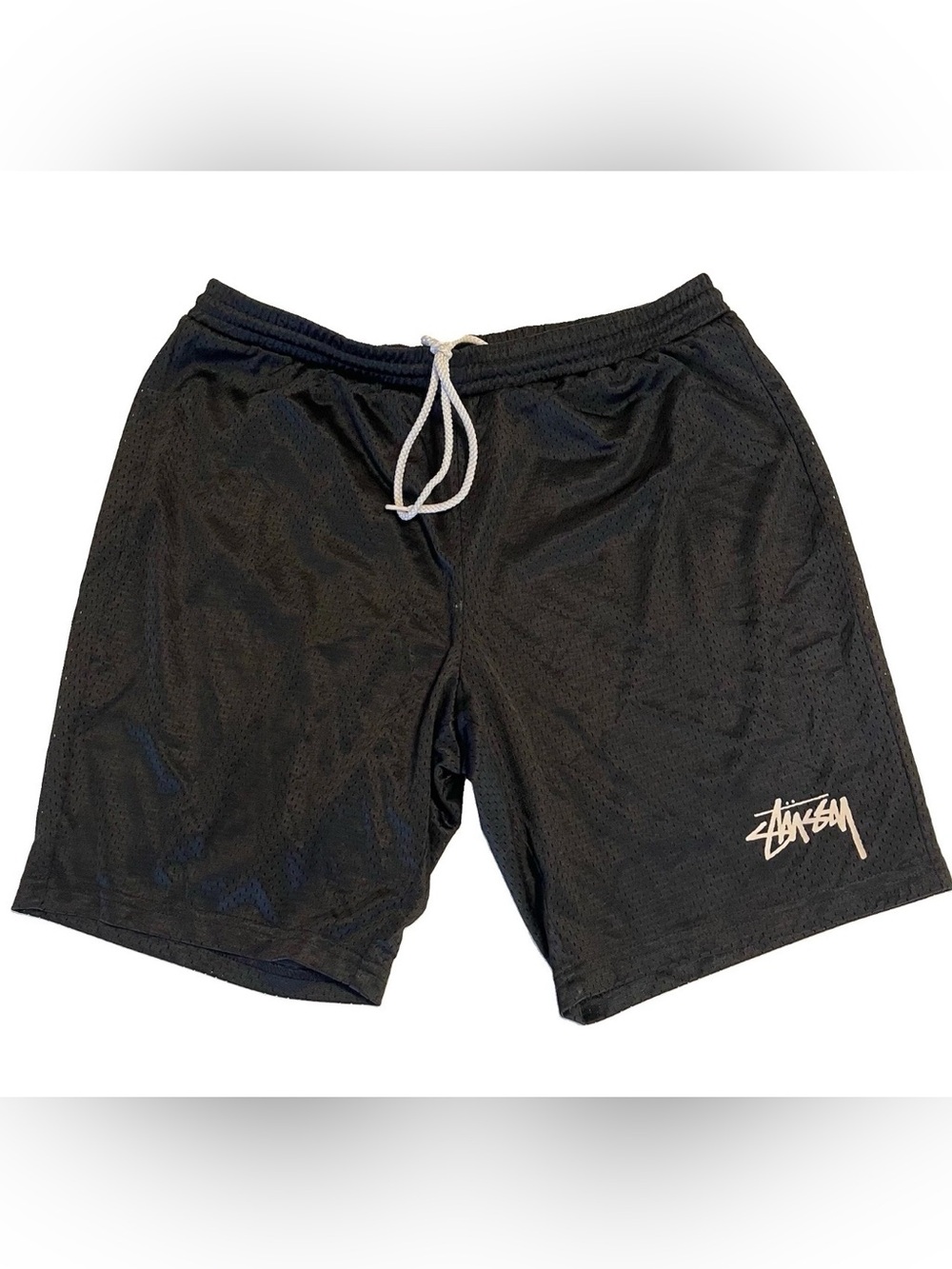 Stussy Shorts Mesh Black Small Relaxed Fit Streetwear